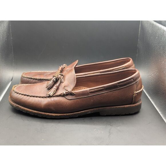 Allen Edmonds Kingfield Leather Tassel Loafers Brown Men\'s Size 13 D main image 14